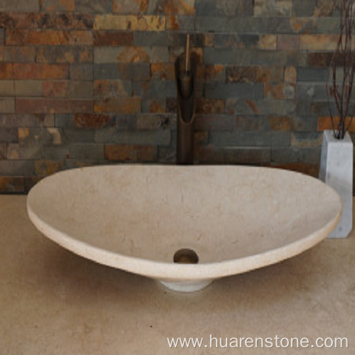 Egyptian beige marble sink